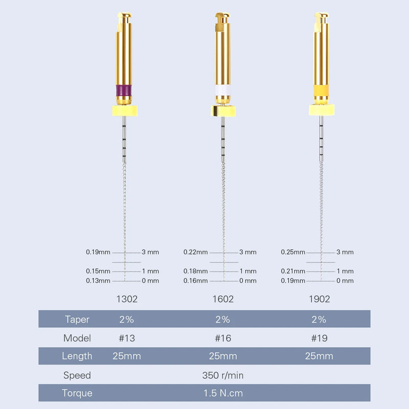 Dental Endo File Engine Use para canal radicular, instrumento de odontologia, arquivos endodônticos rotativos, Path Glide, branqueamento dos dentes, 25mm, 6pcs por pacote